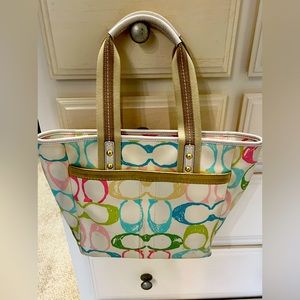 Lightly used Coach Rainbow Symbol bag.
